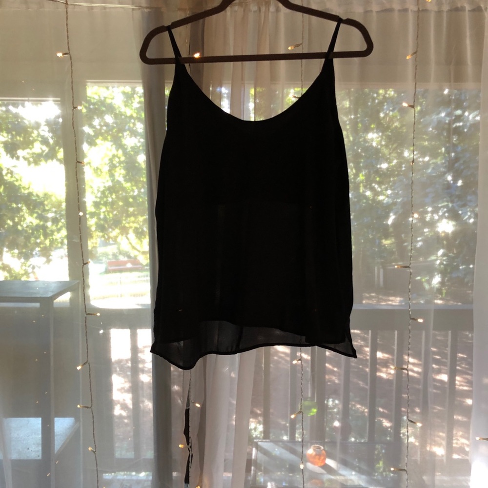 Black sheer tank